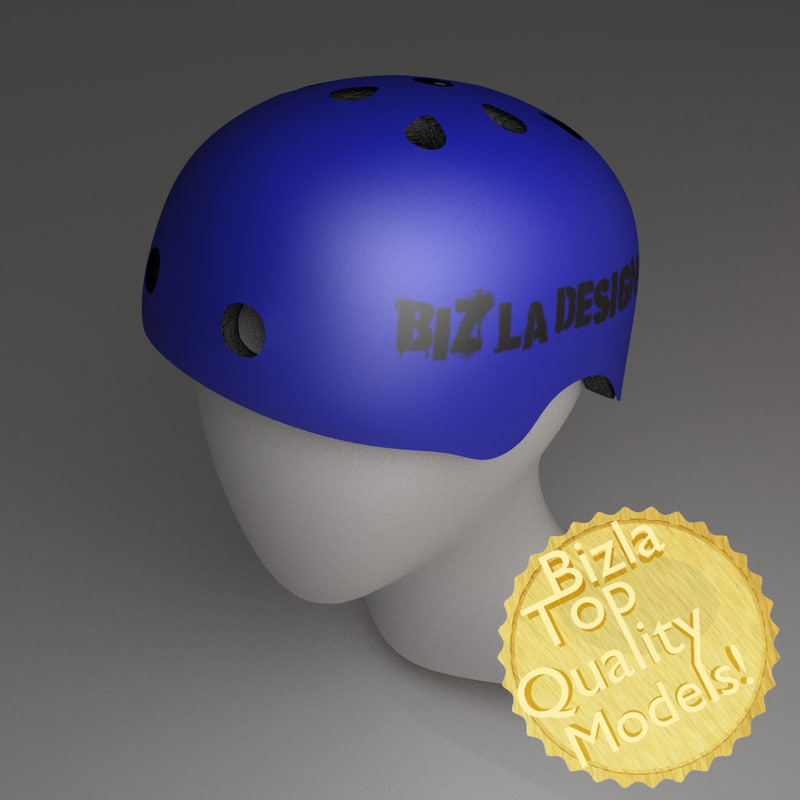 bmx helmet 3d model
